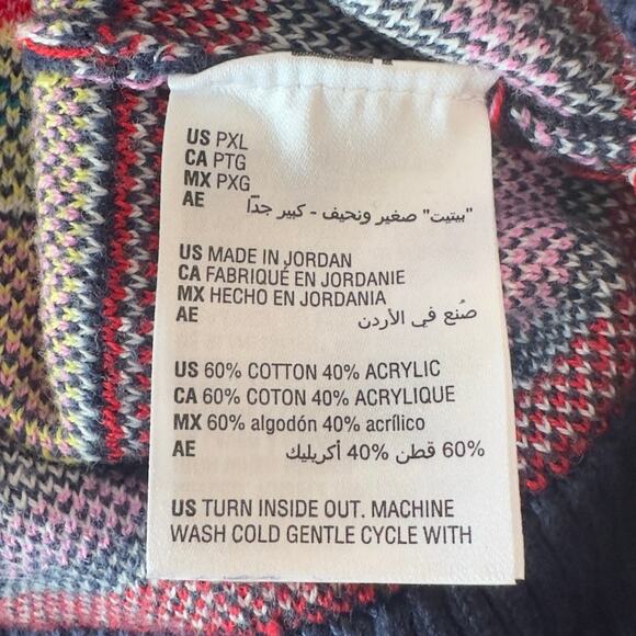 Charter Club Fair Isle Scottie Dog Crewneck Sweater Size XLP Cozy Winter Casual - Picture 5 of 8